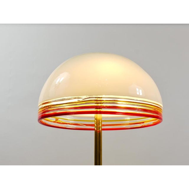 Roberto Pamio Febo Floor Lamp in Marble, Brass & Murano Glass attributed to Leucos, Italy, 1970s For Sale - Image 13 of 18