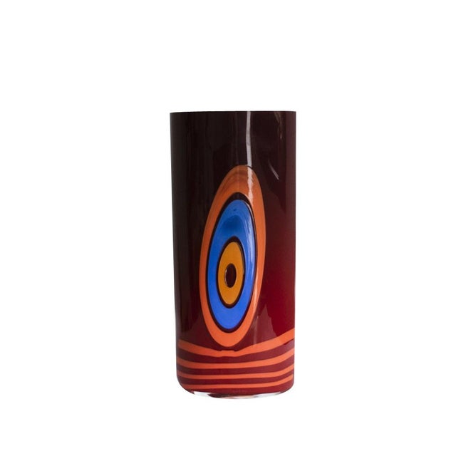 Blue Sunset in the Lagoon Vase by Carlo Moretti, 1998 For Sale - Image 8 of 8