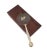 Mid-Century Brass Magnifying Glass With Mother of Pearl Inlay in Wooden Box For Sale - Image 4 of 5