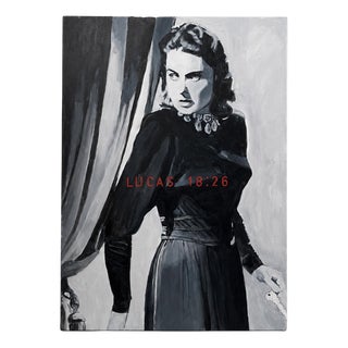 Johan Clarysse Lucas, 18:26 Gaslight / Ingrid Bergman, Acrylic on Canvas For Sale