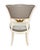 2020s Set of Six 1930s Gilt Wood Dining Chairs in Gray Leather by Danny Cannon Custom Upholstery For Sale - Image 5 of 6