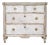 Swedish Gustavian White Grey Painted Chest of Drawers, 1870 For Sale