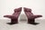 Black Dream Chairs by Giovanni Offredi for Saporiti Italia with Upholstery from Missoni, 1970s, Set of 2 For Sale - Image 8 of 18