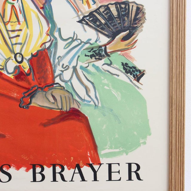 Vintage French Exhibition Poster by Yves Brayer for Galerie Isy Brachot Brussels, 1964 For Sale - Image 12 of 15