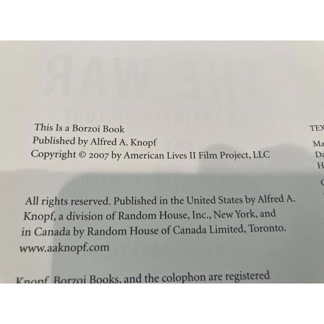 Mid-Century Modern The War: An Intimate History, 1941-1945 Hardcover Book by Ken Burns For Sale - Image 3 of 15