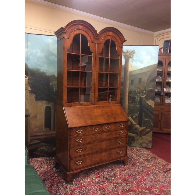 Vintage Secretary Desk, Double Bonnet Secretary Desk For Sale - Image 6 of 17