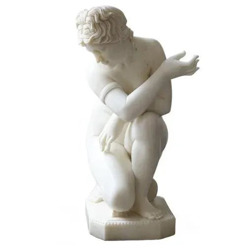 Bathing of Venus, 19th-20th Century, Marble Sculpture For Sale - Image 3 of 7
