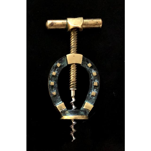 Brass Horseshoe Corkscrew attributed to Walter Bosse For Sale - Image 6 of 6