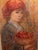 Wood Vintage 1980s Framed Edna Hibel "Angelina" Signed Limited Edition Lithograph Art Print For Sale - Image 7 of 13