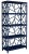 Tiffany Etagere in Navy For Sale - Image 9 of 9