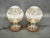Metal Italian Etched Glass, Chrome and Wood Table Lamps, 1950s, Set of 2 For Sale - Image 7 of 10