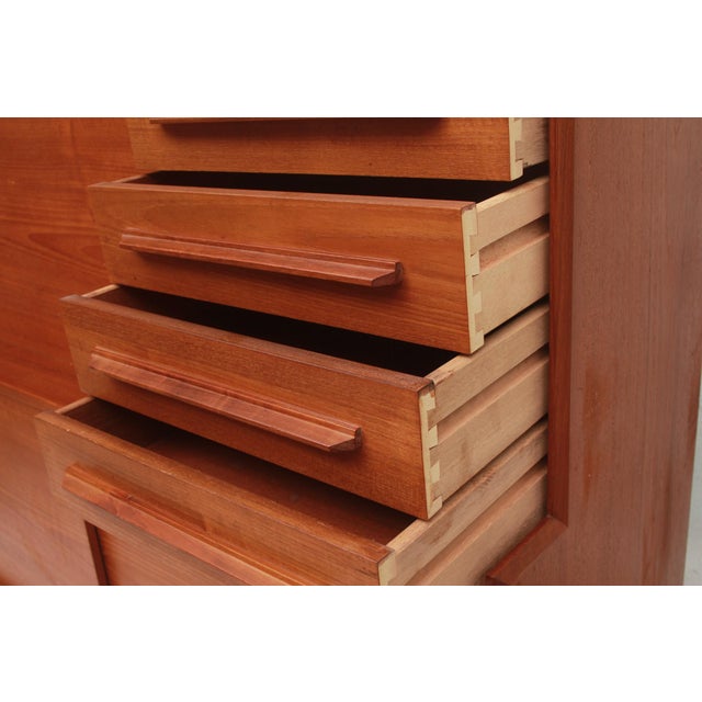 Danish Sideboard with Secretary in Teak, 1965 For Sale - Image 11 of 16