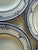 Late 20th Century Vintage Mikasa Cera Stone Small Plates in the Newport Pattern - Set of 7 For Sale - Image 5 of 10