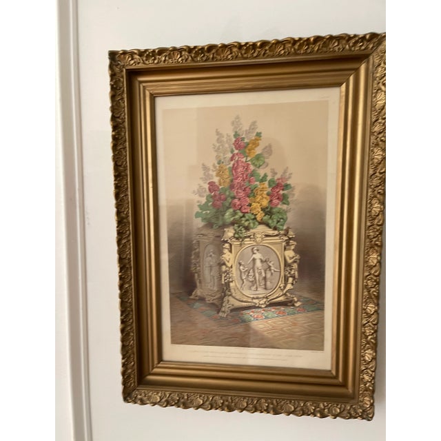 Original Victorian Lithograph Print from Oxfordshire England. Dimensions are 16 inches x 23 inches. Plate No 81. By F...