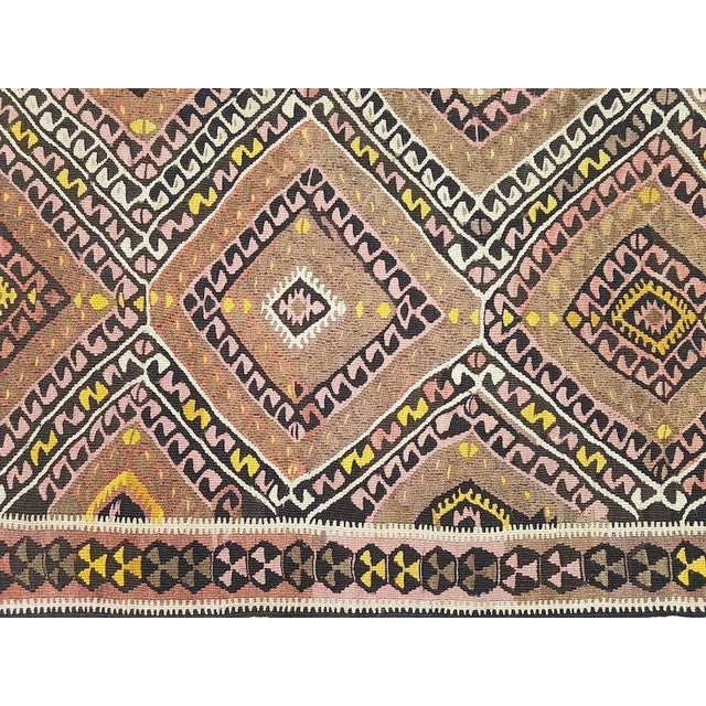 Textile 1960s Vintage Turkish Kilim Runner - 5′ × 14′11″ For Sale - Image 7 of 11