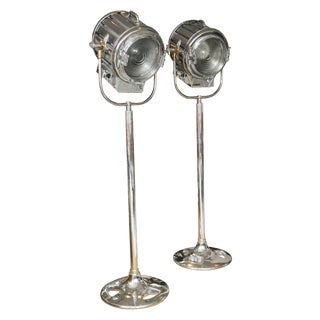 1940s Mole-Richardson Industrial Lamps - A Pair For Sale
