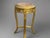 Gold 1950s Artisan Louis XVI Gold Beech Marble Side Tables-Pair For Sale - Image 8 of 12