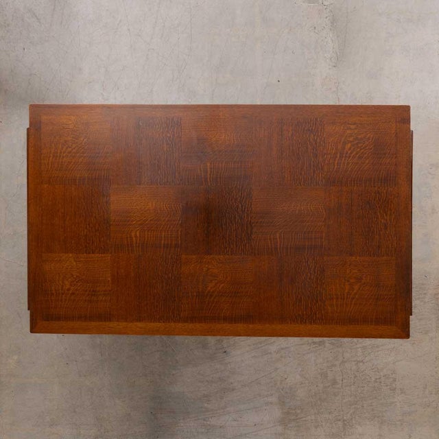 1940s French Carved Wood Dining Table Attributed to Charles Dudouyt For Sale - Image 11 of 18