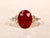 The Allyns Alley Ladies 18K Yellow Gold Ring set with 3.44 CT Oval Ruby and Diamonds. Crafted in 18 karat yellow gold,...