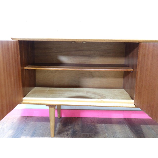 1960s Mid Century Modern Vintage Teak Credenza Sideboard For Sale - Image 4 of 14