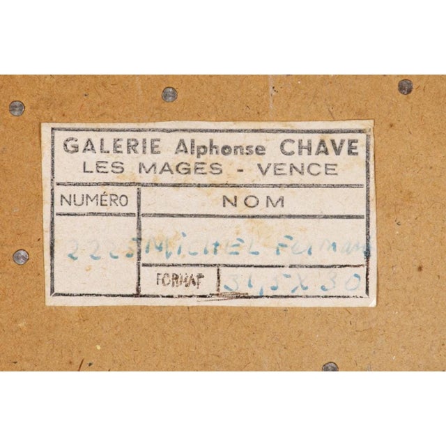 Fernand Michel, French Outsider Art Brut Mixed Media Zinc Assemblage Sculpture Collage Painting, 1963 For Sale - Image 4 of 9