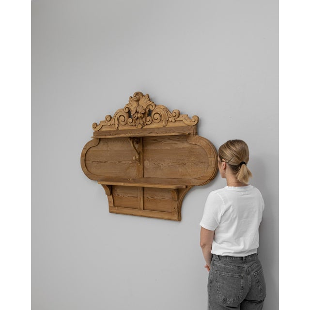 French 19th Century French Carved Wooden Wall Shelf For Sale - Image 3 of 18