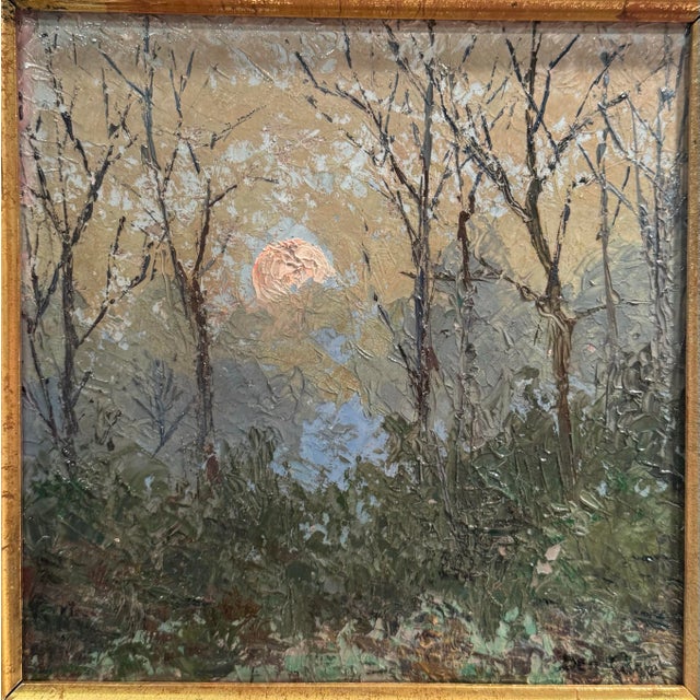 This listing is for a mid-century landscape painting by Ben Carré (1883–1978). Carré was a French art director and...