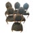 Vintage Oval Medallion Dining Room Chairs Louis XVI Set of 6 For Sale