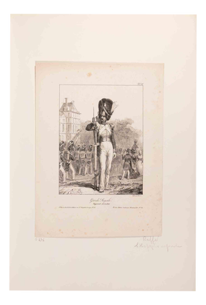 Auguste Raffet, Garde Royale, Régiment Grenadier, Lithograph, 1830s