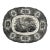 Mid 19th Century Ridgway "Oriental" Black-Print Platter - England -1834-54 For Sale