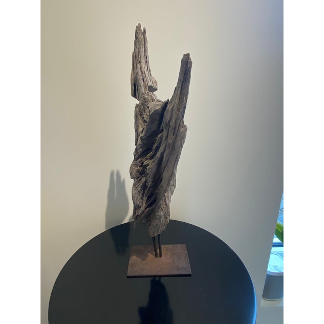 Unique abstract driftwood sculpture from the early 2010s. The piece is sure to be a conversation starter and would add...