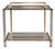 French Brass and Acrylic Glass Console Table by Pierre Vandel, 1970 For Sale