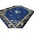 Royal Blue 1920s Blue Scene Animals Deco Antique Peking Chinese Knotted Wool 9'x 11' 4" Rug For Sale - Image 8 of 10