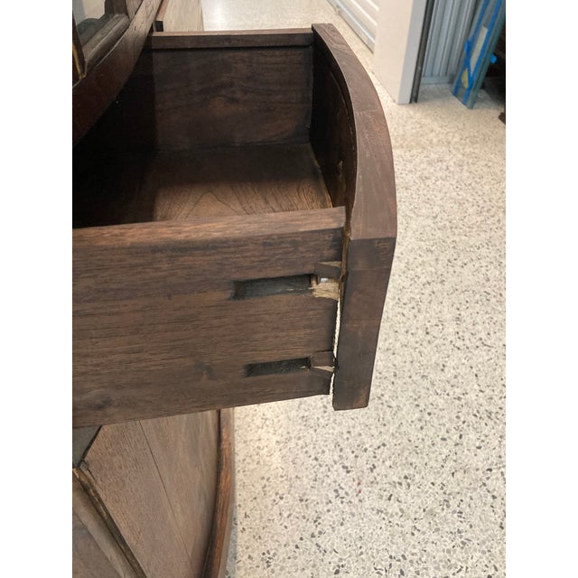Late 20th Century Late 20th Century Vintage Amish Made Solid Wood Haberdashery or Butler’s Pantry For Sale - Image 5 of 11