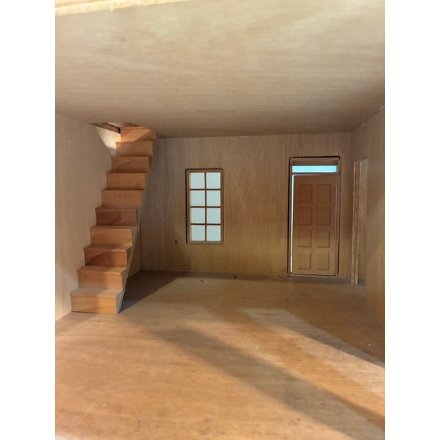 Tan Vintage Wooden Dollhouse For Sale - Image 8 of 12