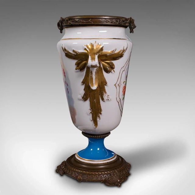 Victorian 1900s Antique Victorian French Ceramic Decorative Jardiniere For Sale - Image 3 of 13