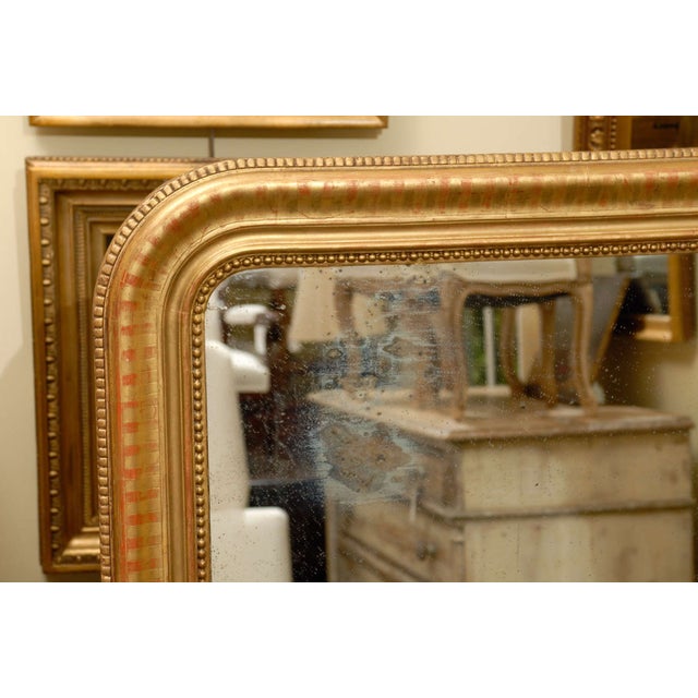 Late 19th Century Late 19th Century Large French Gilt Louis Philippe Style Mirror For Sale - Image 5 of 8