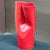 Modern Vintage Oversized Unusual Red Glazed Double Vase For Sale - Image 3 of 12