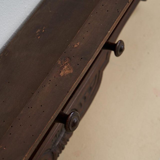 Wall Coat Rack in Wood For Sale - Image 4 of 6