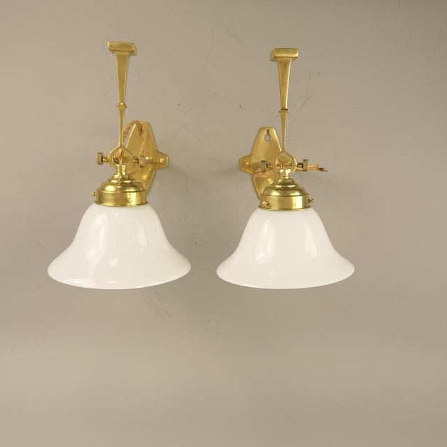 Semi-Cardanic Wall Lamp from Wiener Werkstätte, Vienna, 1920s For Sale - Image 10 of 18