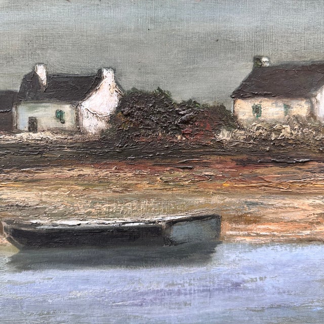 Ronald, Cabins of French Brittany, 20th Century, Oil Painting on Canvas, Framed For Sale - Image 11 of 18