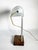 20th Century Minimalist Table Lamp with Aluminium Shade and Wooden Base, France For Sale - Image 6 of 14