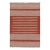 Rug & Kilim’s Contemporary Dhurrie Rug in Red and White Stripes For Sale