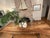 Custom Handcrafted Black Walnut Dining Table with Sculptural Pedestal Base Handcrafted in richly figured black walnut,...