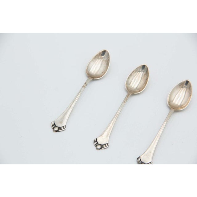 Plain Silver Tea Spoons, Set of 6, in Good conditions.