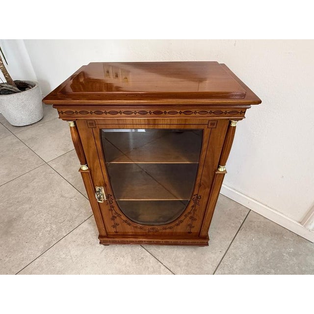 Antique Empire Column Bookcase For Sale - Image 9 of 13