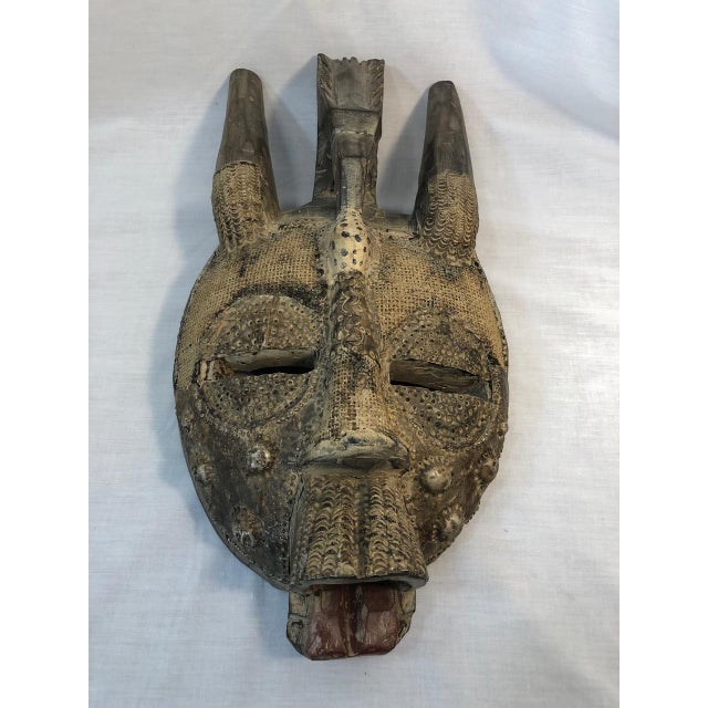 Ghanaian Horned Mask Chairish