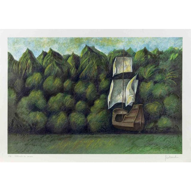 Screen print realized in 1990s. Hand signed in pencil lower tight. Artist's Proof. Excellent condition. This piece is...