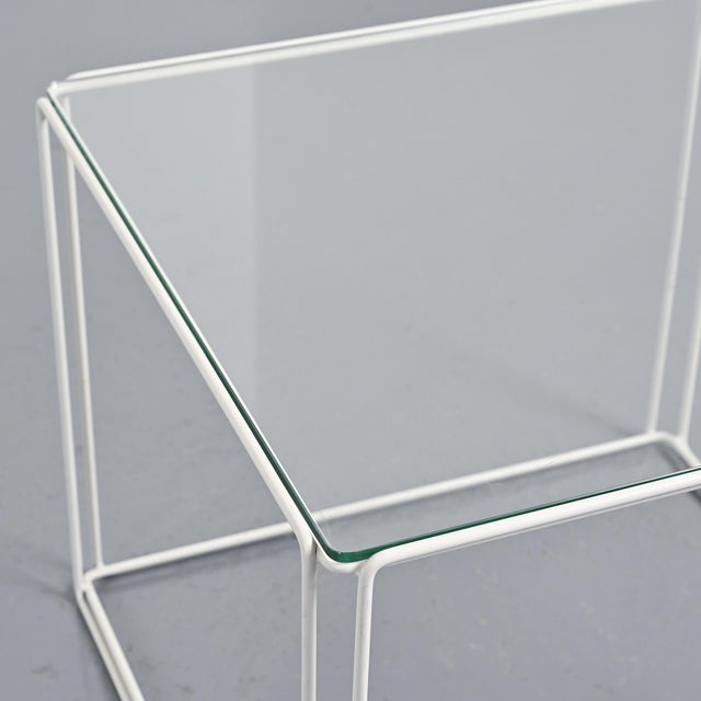 White Coffee Table by Max Sauze for Max Sauze Studio, 1970 For Sale - Image 8 of 10
