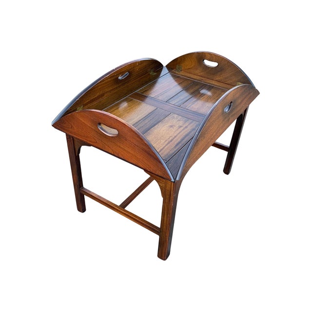 Victorian Mahogany Butlers Tray Table For Sale - Image 6 of 7